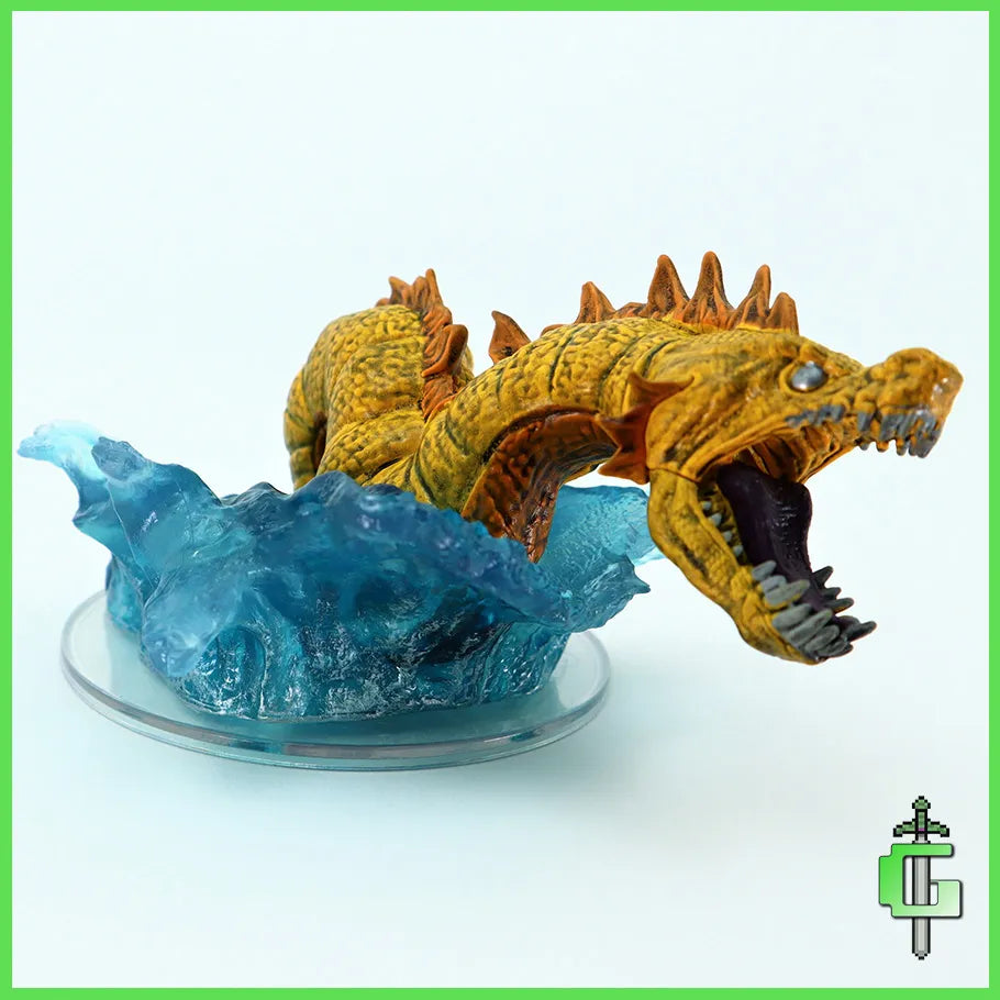 Face closeup of the Dungeons and Dragons: Critical Role: Monsters of Wildemount Set #2 Handpainted Miniature: #16 Swavain Basilisk