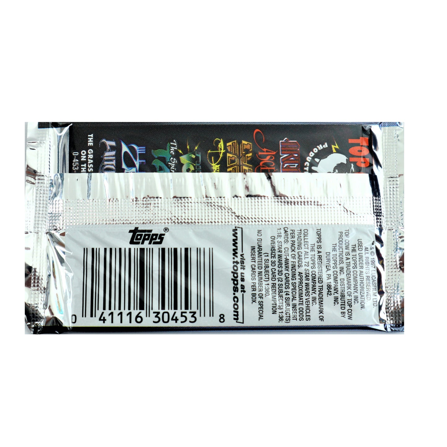 1997 Topps Star Wars Vehicles Trading Card Packs (3 Pack Bundle)