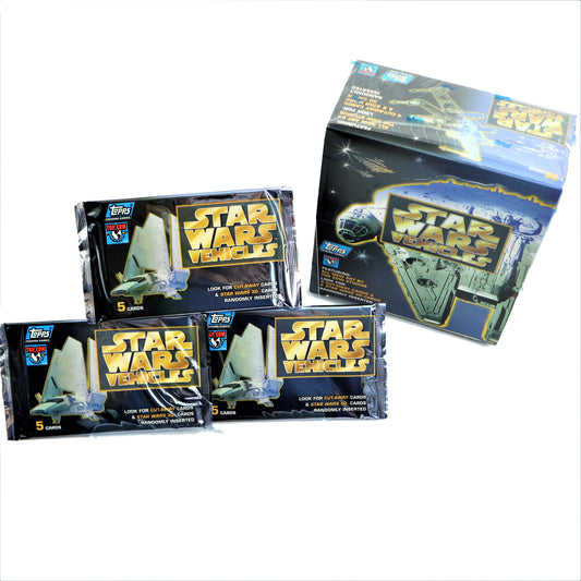 1997 Topps Star Wars Vehicles Trading Card Packs (3 Pack Bundle)