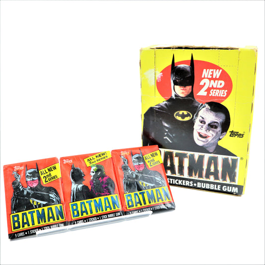 1989 Topps Batman Series 2 Vintage Wax Trading Card Packs (3 Pack Bundle)