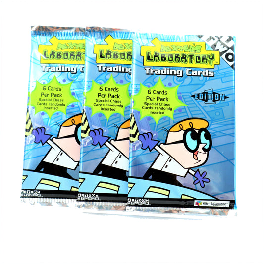 2001 Artbox Cartoon Network Dexter's Lab 1st Edition Trading Card Packs (3 Pack Bundle)
