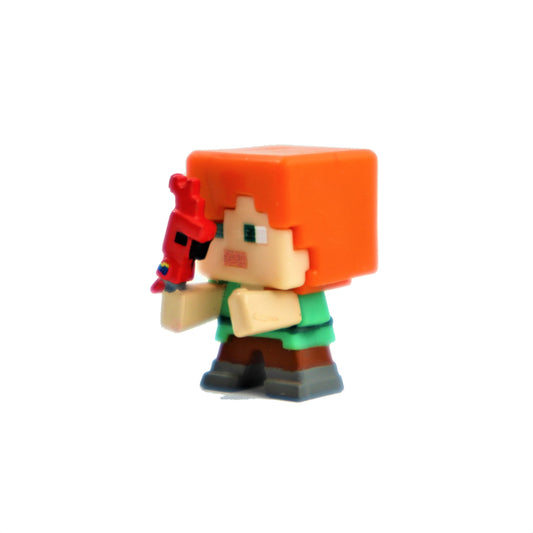 Minecraft Mini Figures TNT Series: 25 - 1" Alex holding Parrot