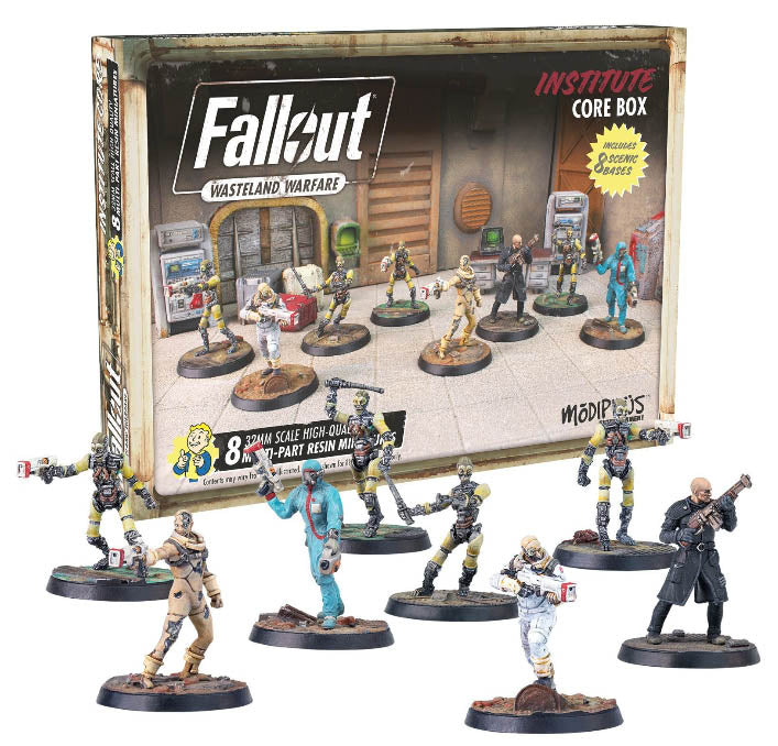 Fallout Wasteland Warfare: The Institute Core Box: Roleplaying Resin Miniature Figures