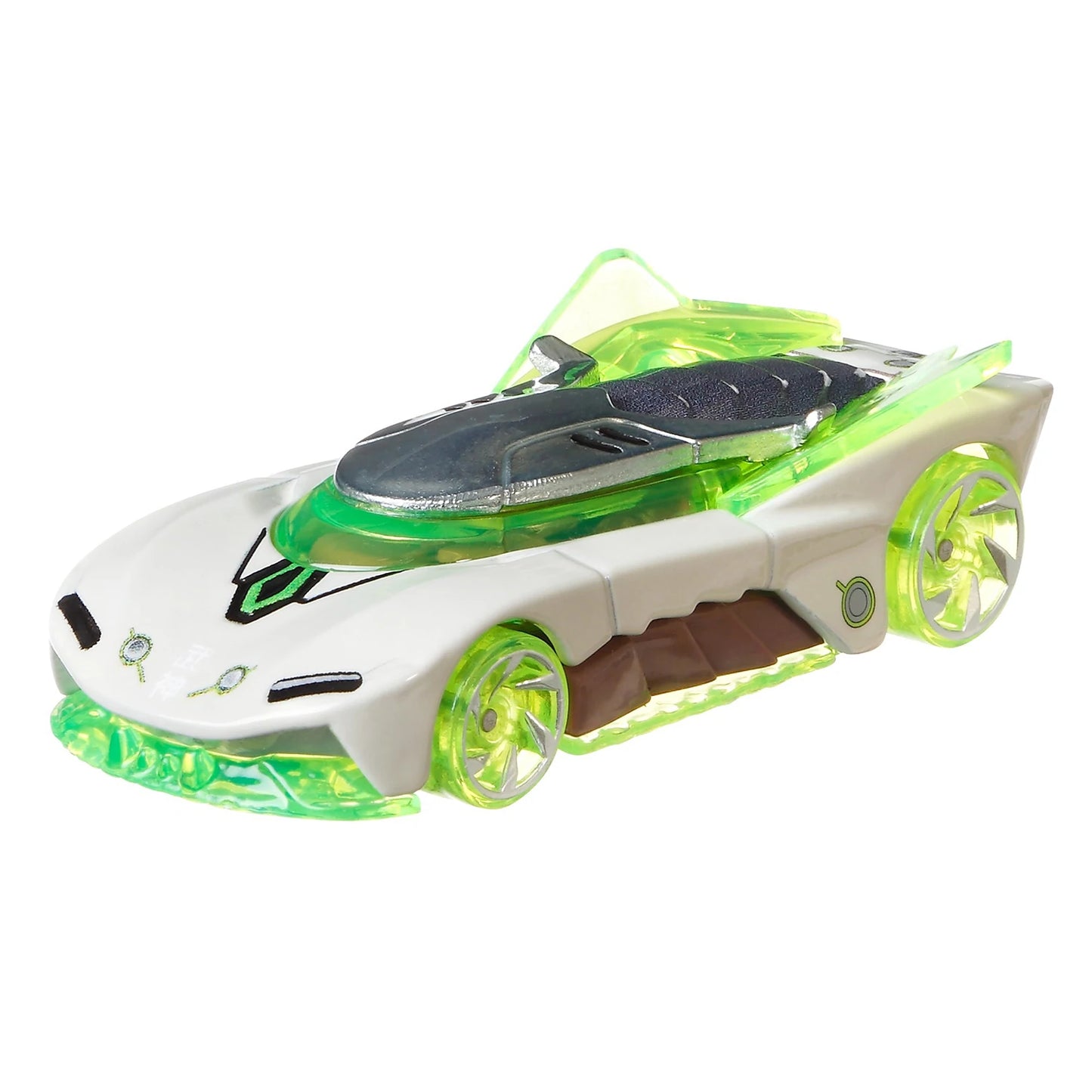 Hot Wheels Video Game Cars - Genji Overwatch Character - Green & White - 1:64 Scale