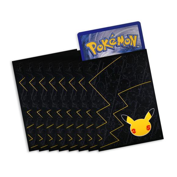 65 ct. Official Pokemon Premium Card Sleeves: Celebrations ETB: Pikachu