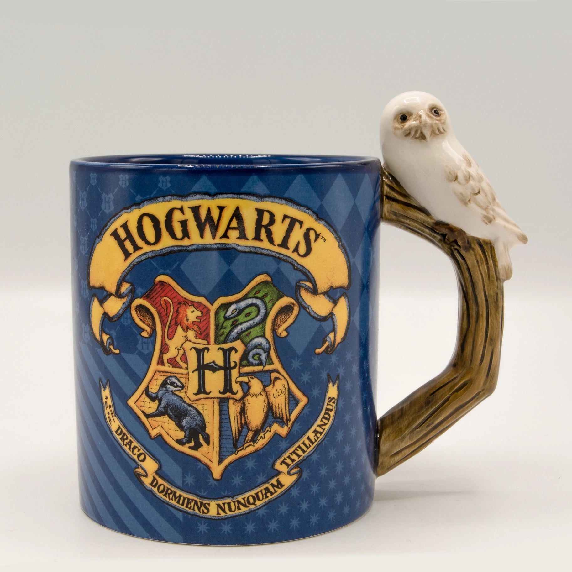 Harry Potter Hogwarts 20oz Ceramic Mug: Featuring Hedwig The Owl Handle