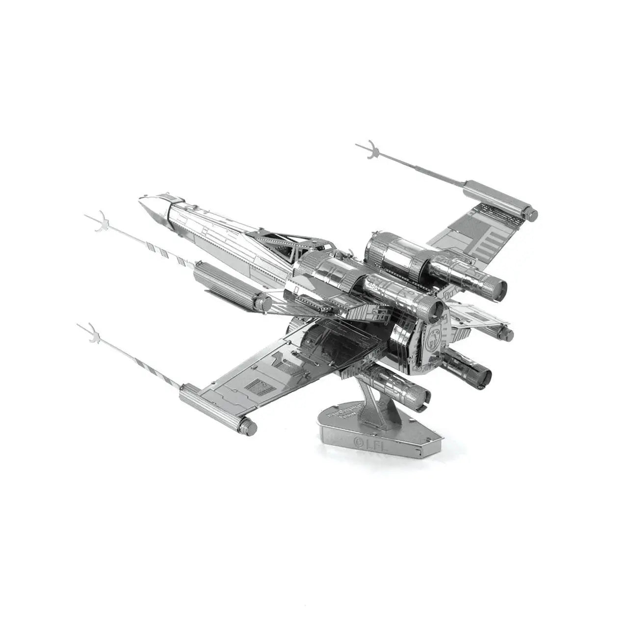Star Wars Official 3D Metal Model Kit: 4in High Detail X-Wing Starfighter Side Profile