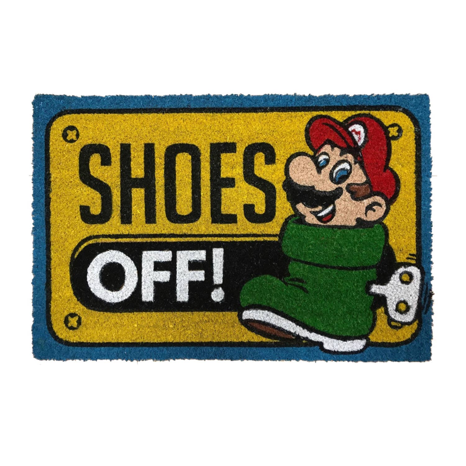 Super Mario - Shoes Off - Color Welcome Doormat