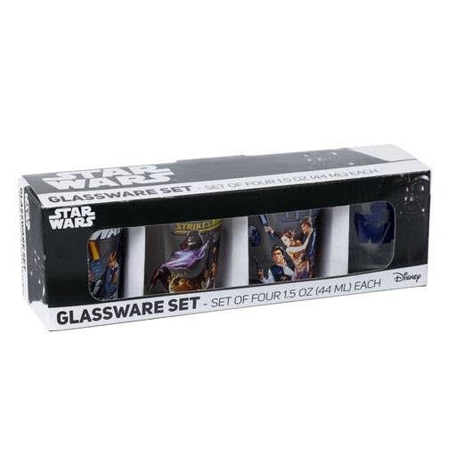 Star Wars 4pc 1.5oz Mini Shot Glass Set