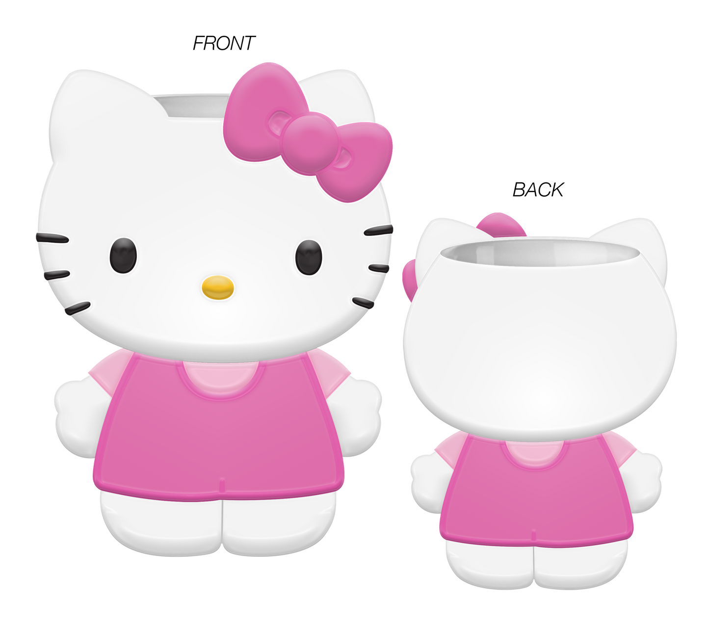 Hello Kitty Pink Outfit Ceramic 3D Sculpted 5.5in Mug