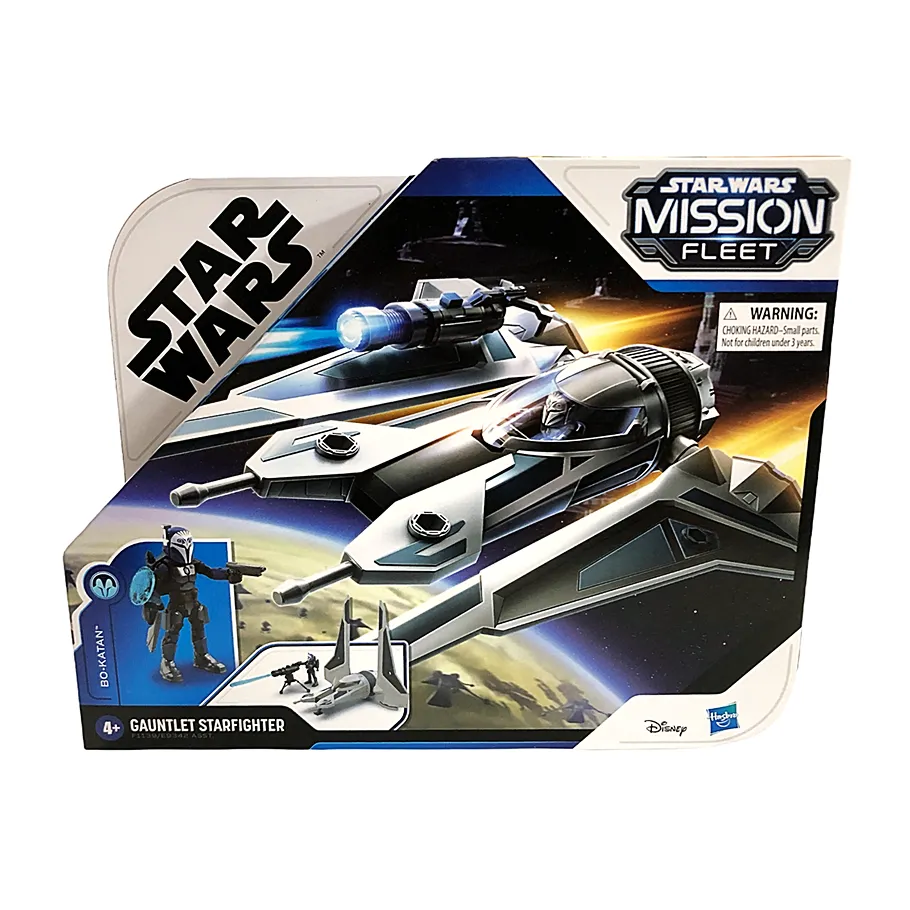 Star Wars Mission Fleet Medium Sized Action Figure Set w/ Bo Katan and the Gaunlet Starfighter in the box