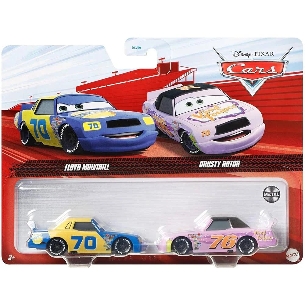 Disney Pixar Cars 3 Official Diecast 2-Pack Featuring Floyd Mulvihill and Crusty Rotor