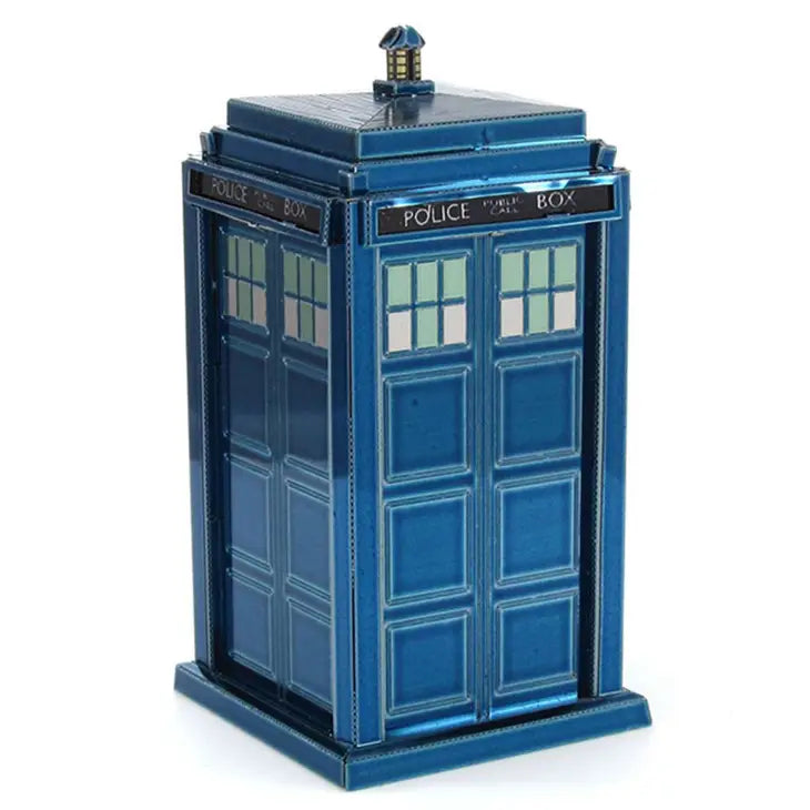 Dr. Who Official 3D Metal Model Kit: 3in High Detail Tardis Police Box