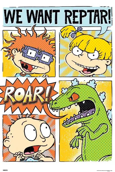 Rugrats - Reptar Poster Wall Decor Art Print Poster 24" x 36"