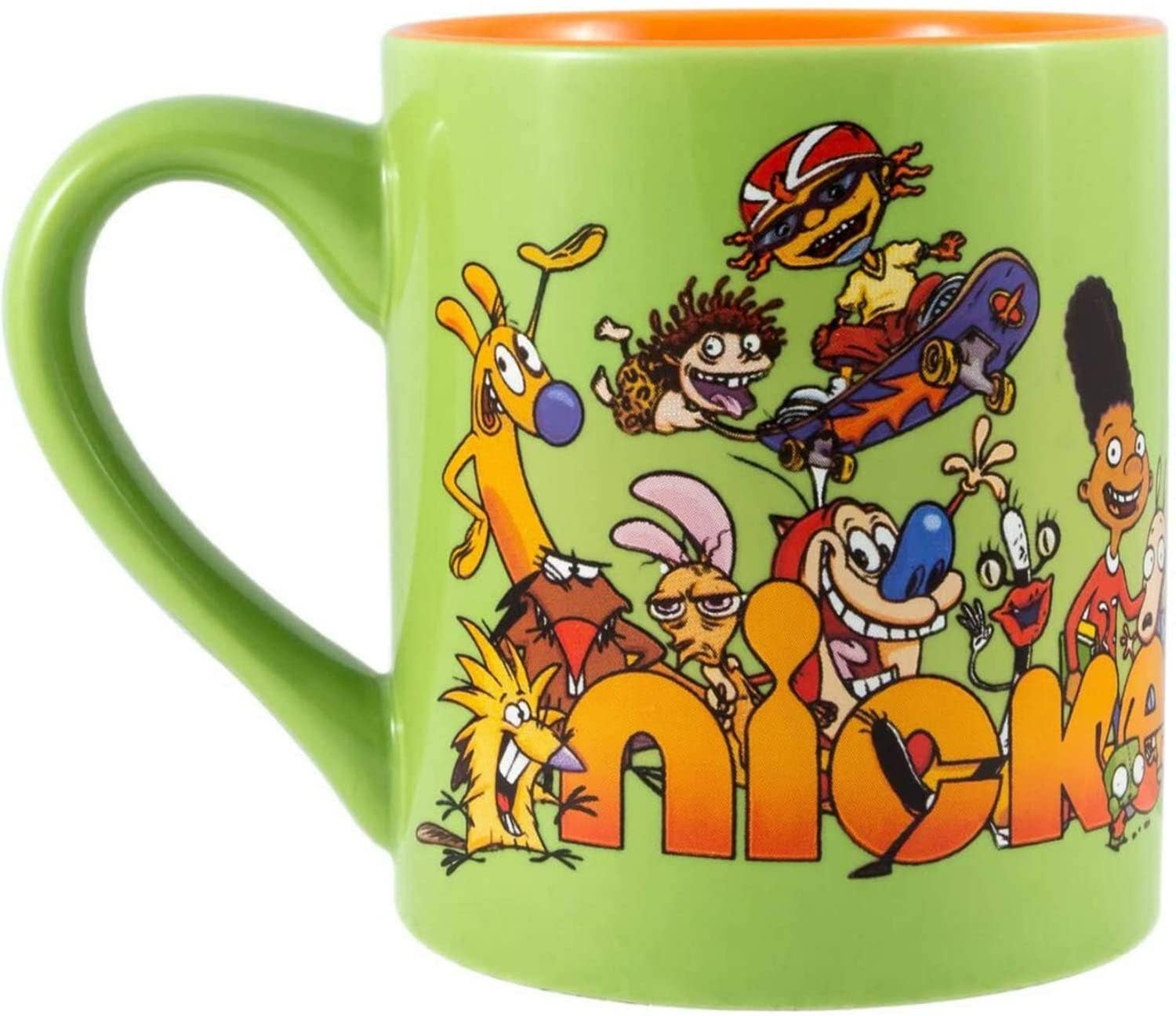 Nickelodeon 90s Logo and Characters 11oz Ceramic Mug