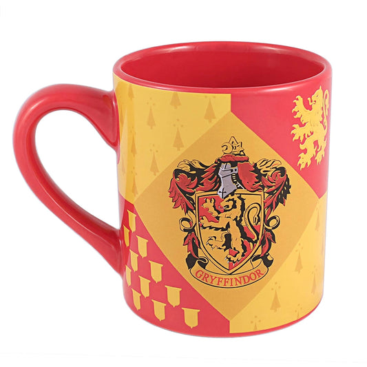 Harry Potter Hogwarts Gryffindor House Crest 14oz Ceramic Mug Front Profile