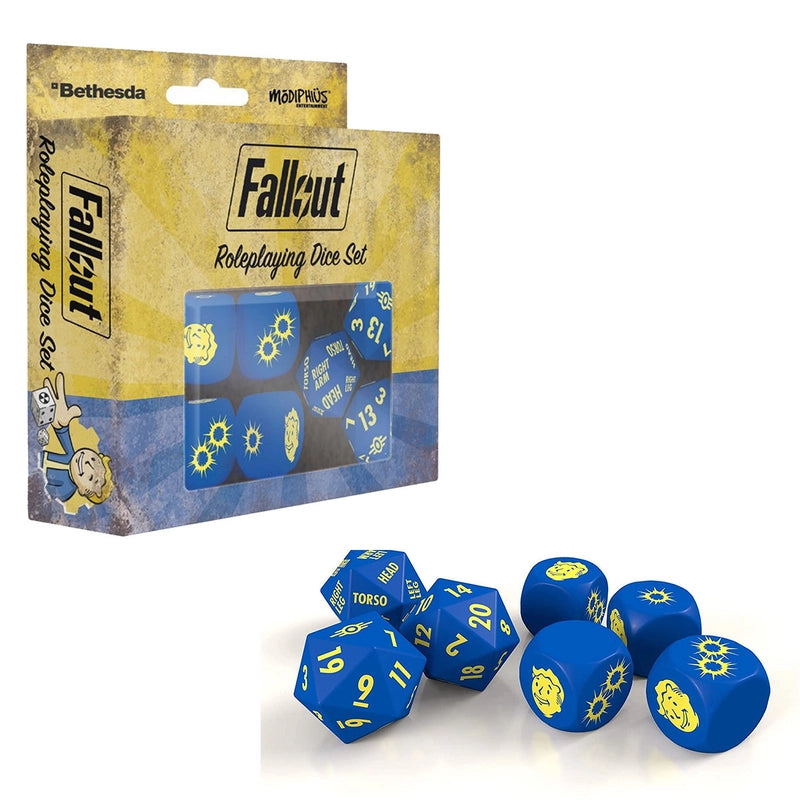Fallout Official RPG Role Playing Dice Box Set: D20 + Action Die