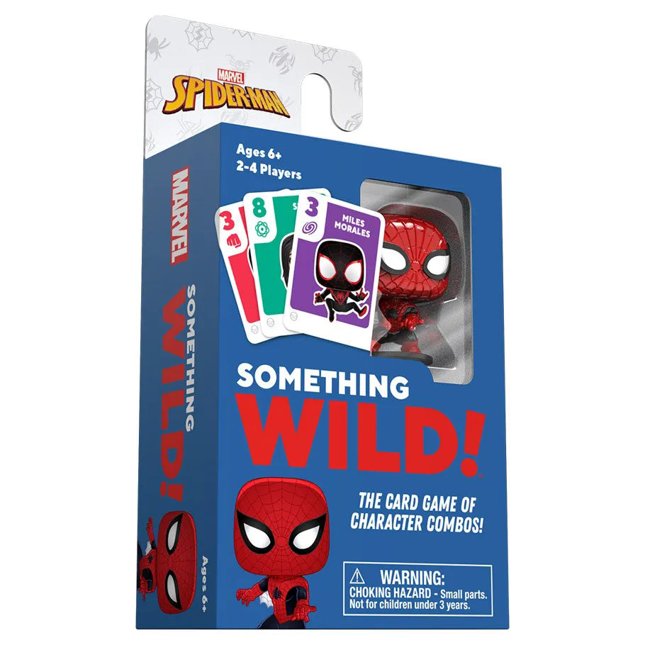 Marvel Something Wild! Spider-Man Edition Funko Pop Card Game Front View of Box