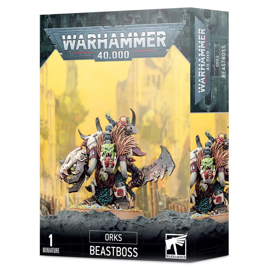 Warhammer 40,000: Orks Beastboss: Unpainted Resin Miniature In Box