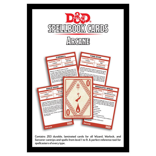 Dungeons and Dragons D&D Spellbook Cards: Arcane Deck