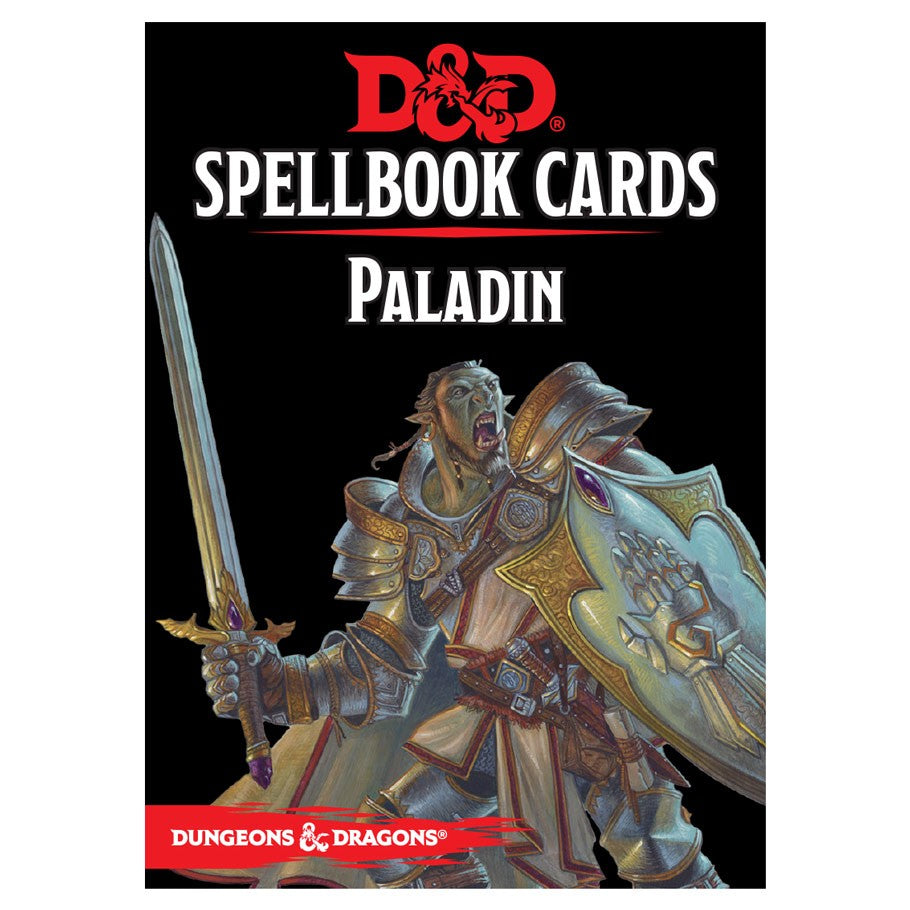 Dungeons and Dragons D&D Spellbook Cards: Paladin Deck