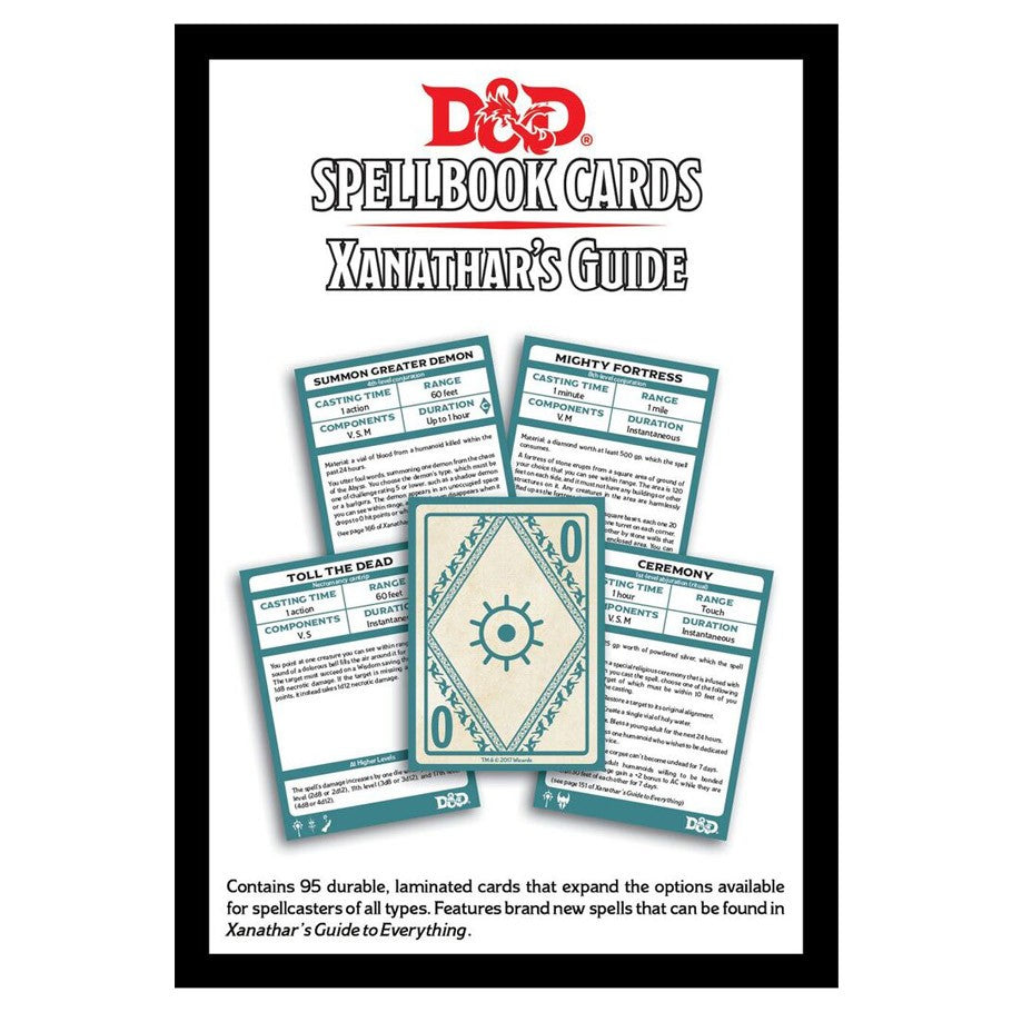 Dungeons and Dragons D&D Spellbook Cards: Xanathars Guide Box Set