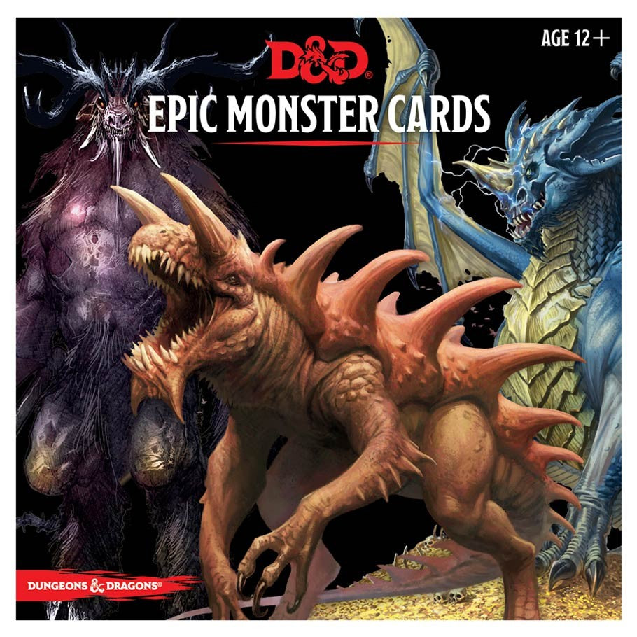 Dungeons and Dragons D&D Monster Cards: Epic Monsters Box Set