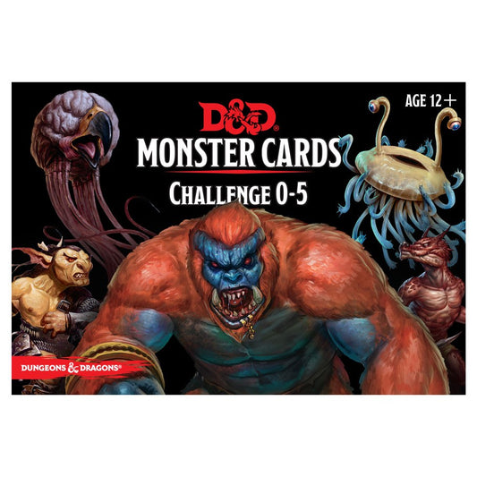 Dungeons and Dragons D&D Monster Cards: Challenge 0-5: Box Set