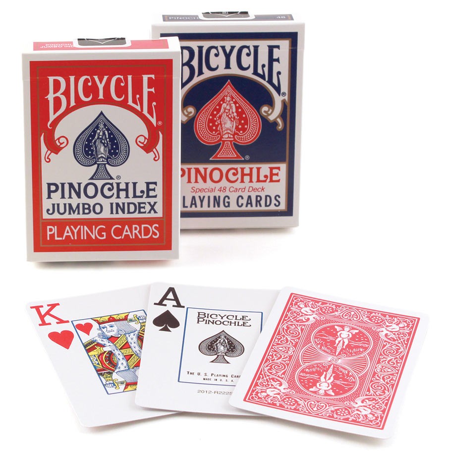 Bicycle Playing Card Deck: Pinochle Jumbo Index Easy Read (Single Deck)