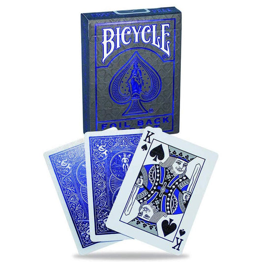 Bicycle Premium Playing Card Deck: Metalluxe Cobalt Blue Finish Rider Back