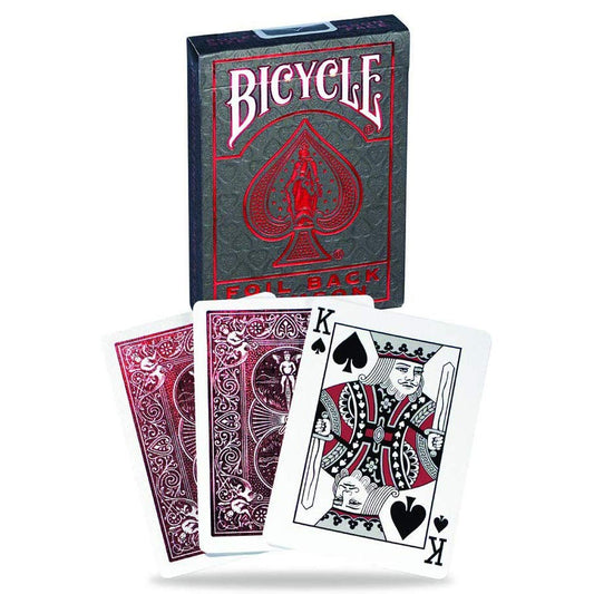 Bicycle Premium Playing Card Deck: Metalluxe Crimson Red Finish Rider Back