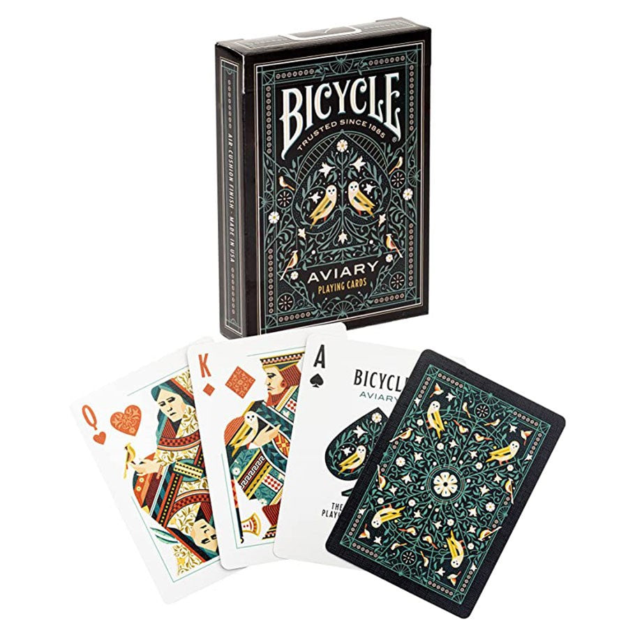 Bicycle Playing Card Deck: Aviary Bird Cute Owl Theme