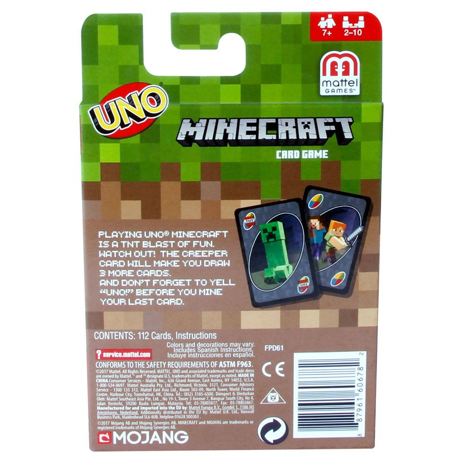 Uno Card Game: Minecraft Edition