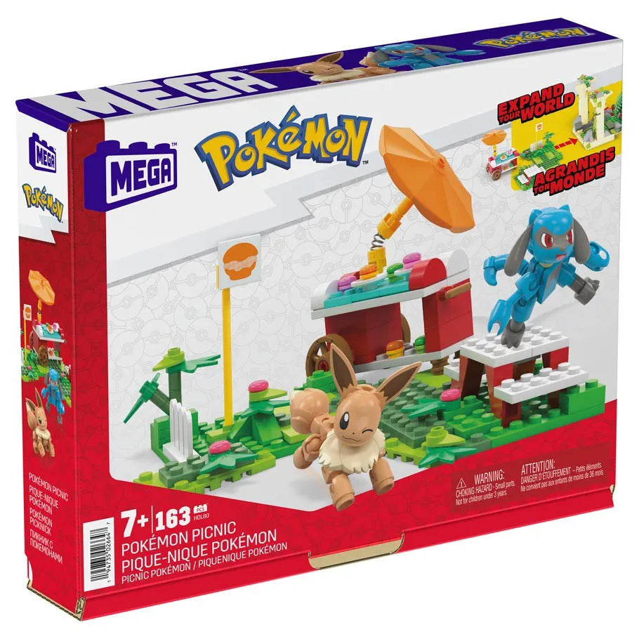 Pokémon Mega Build Pokémon Picnic Set 163pc. : Eevee & Riolu in Box