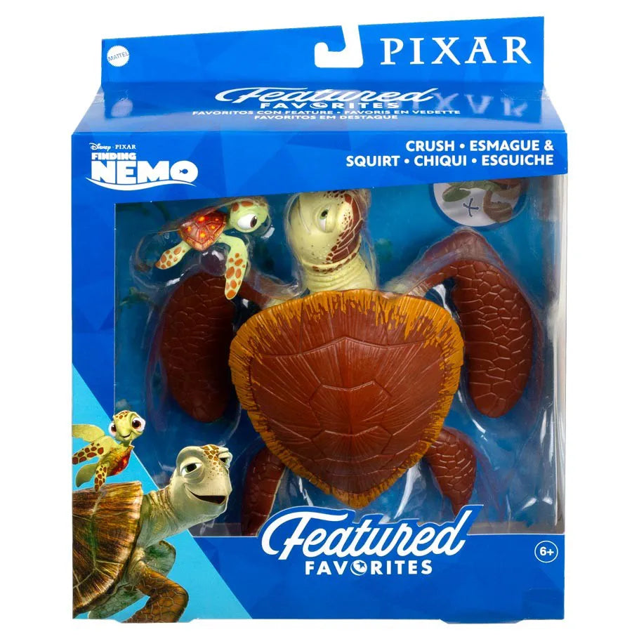 Disney Pixar Finding Nemo Official Figure Set Featuring Crush and Squirt the Sea Turtles