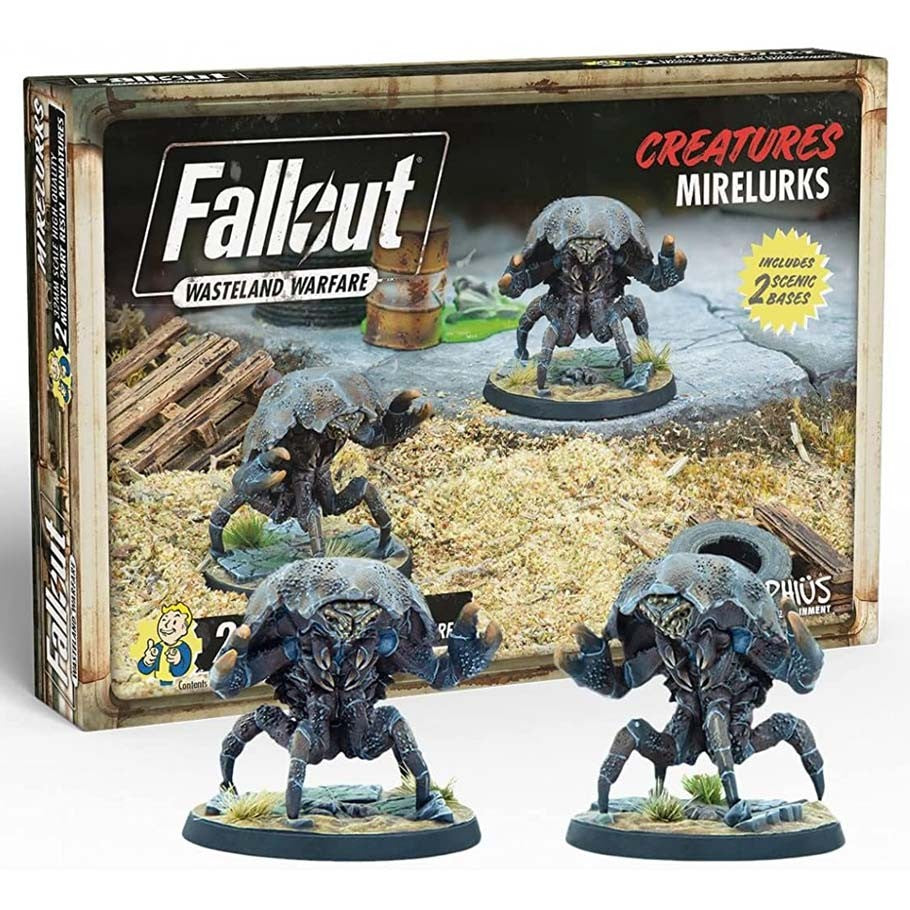 Fallout Wasteland Warfare: Mirelurks Set: Roleplaying Resin Miniature Figures