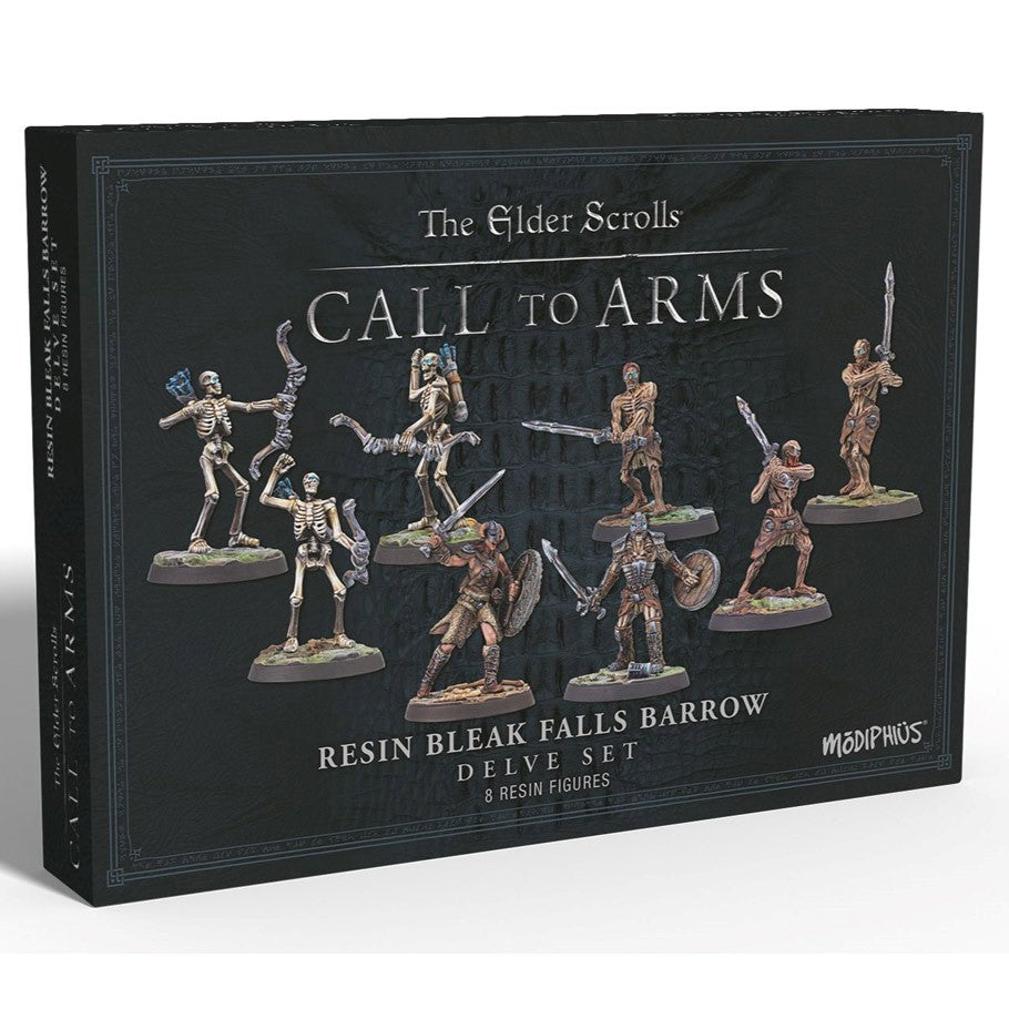 Elder Scrolls Call to Arms: Bleak Falls Barrow Delve Set: Unpainted Resin Miniatures