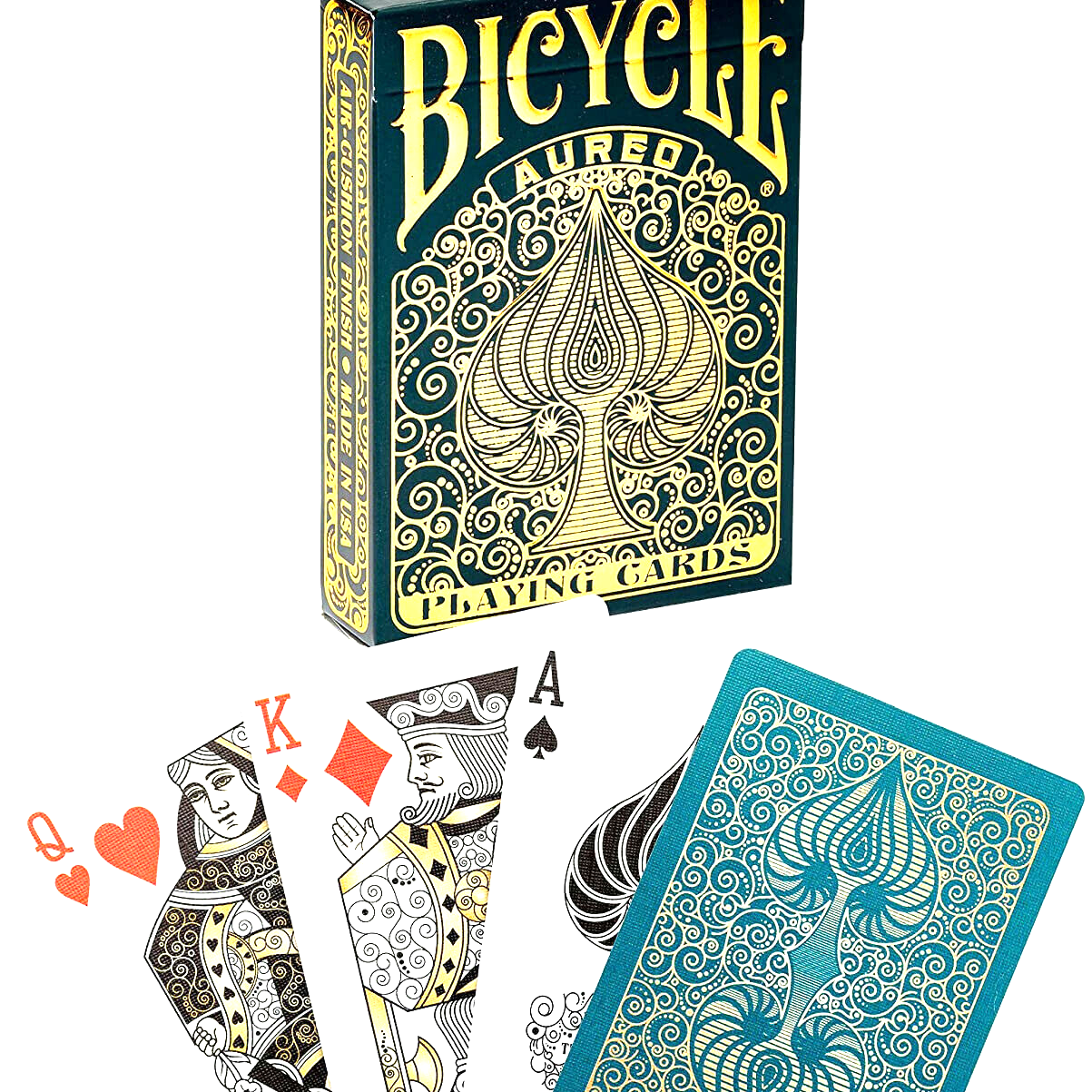 Bicycle Playing Card Deck: Auroe Di Vinci Gilded Theme