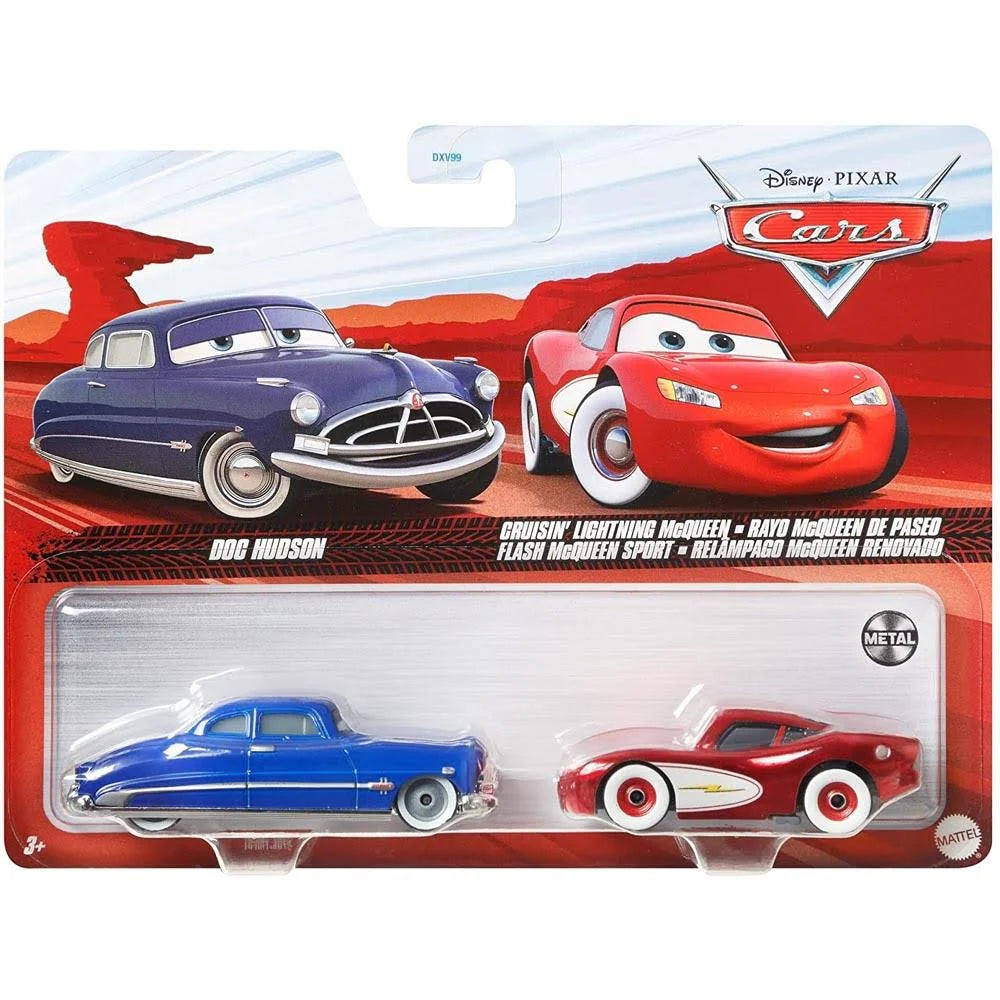 Disney Pixar Car 3 Official Diecast 2-Pack Featuring Cruisin' Lightning McQueen and Doc Hudson