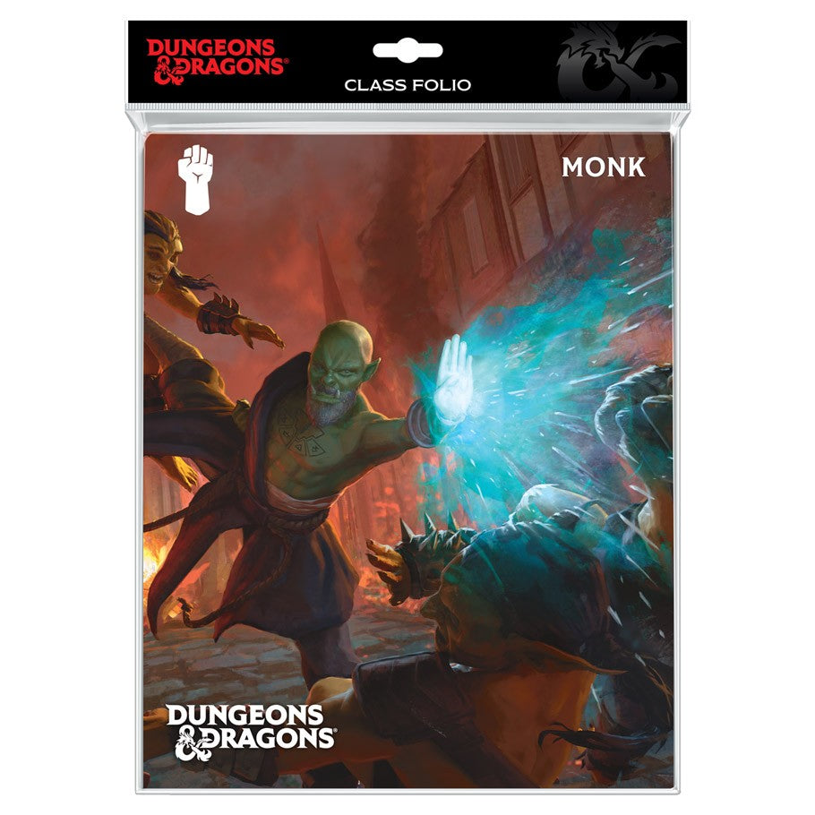 Monk Official D&D Character Folio Portfolio Organizer Folder