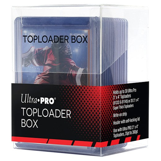 Ultra Pro 3" x 4" Toploader Trading Card Hinged Top Storage Box