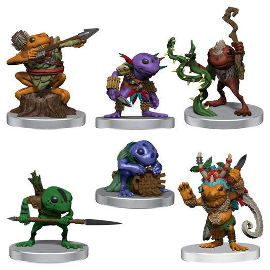 Dungeons & Dragons D&D: Icons of the Realms: Grung Warband Set: Pre-Painted Miniatures