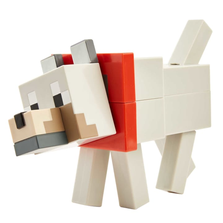 Minecraft Fusion Large Scale Figures: Buildable Action Figure: Wolf